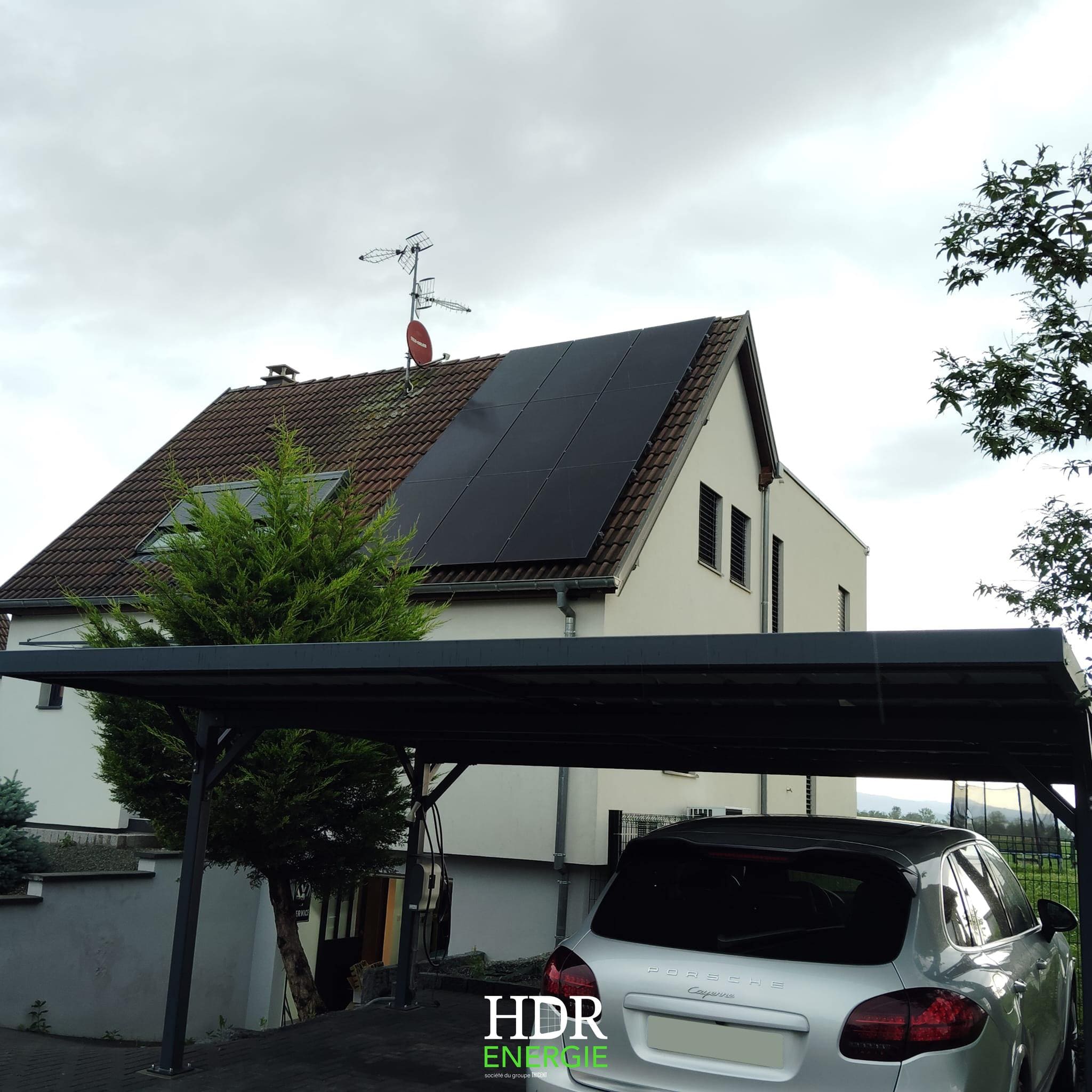 HDR ENERGIE-Nos réalisations - Installation photovoltaïque – sur toiture – 9.5Wc + batterie de stockage Huawei – LUNA2000-7-S1