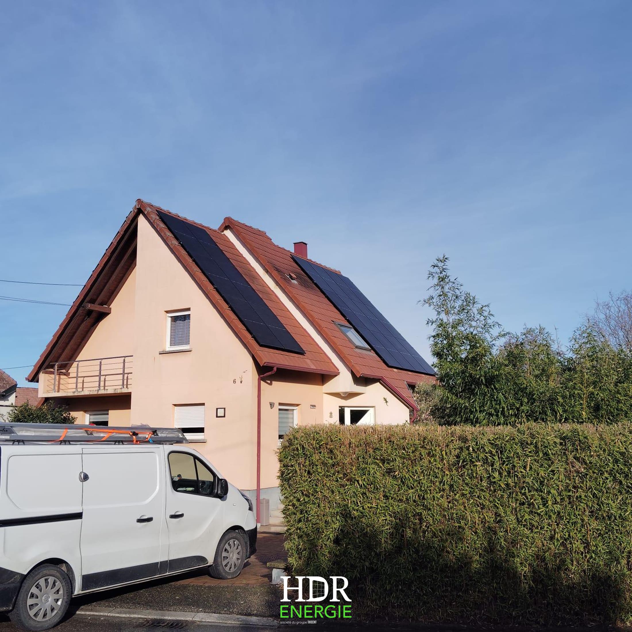 HDR ENERGIE-Nos réalisations - Installation photovoltaïque – sur toiture – 12 kWc + batterie de stockage Huawei – LUNA2000-7-S1