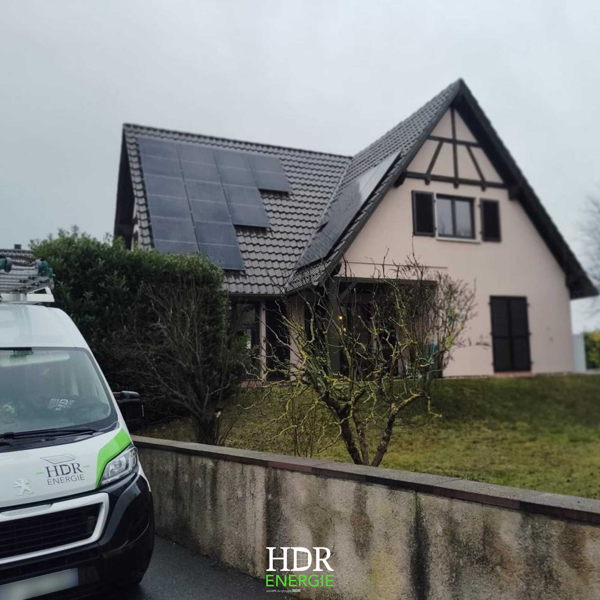 HDR Energie - Installation photovoltaïque - sur toiture de maison – 7 kWc + batterie de stockage Huawei - LUNA2000-7-S1
