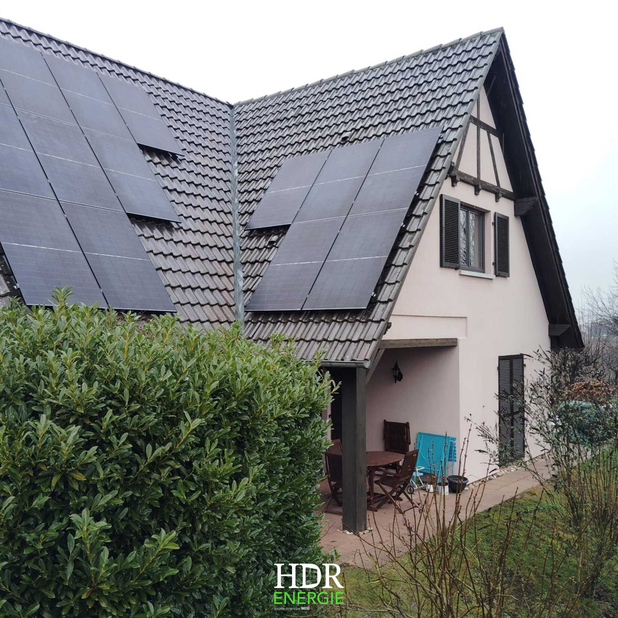 HDR Energie - Installation photovoltaïque - sur toiture de maison – 7 kWc + batterie de stockage Huawei - LUNA2000-7-S1